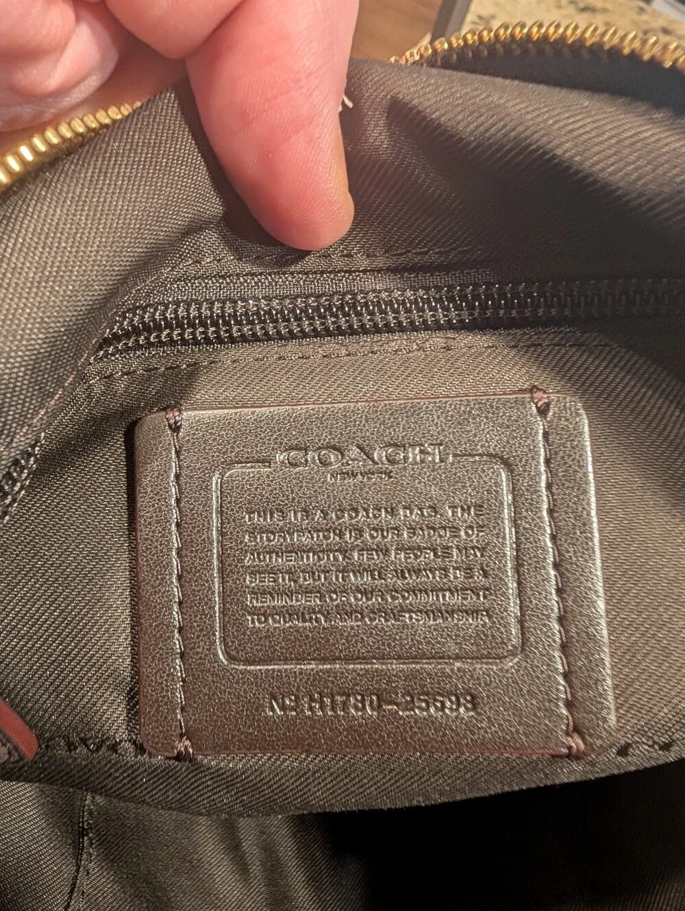 Coach Brown Tan Signature Large Duffle